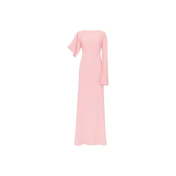 Alexander McQueen Asymmetric Sleeved Gown