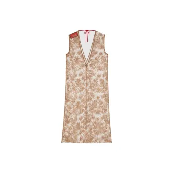 GUCCI Sleeveless Dresses Women's Beige