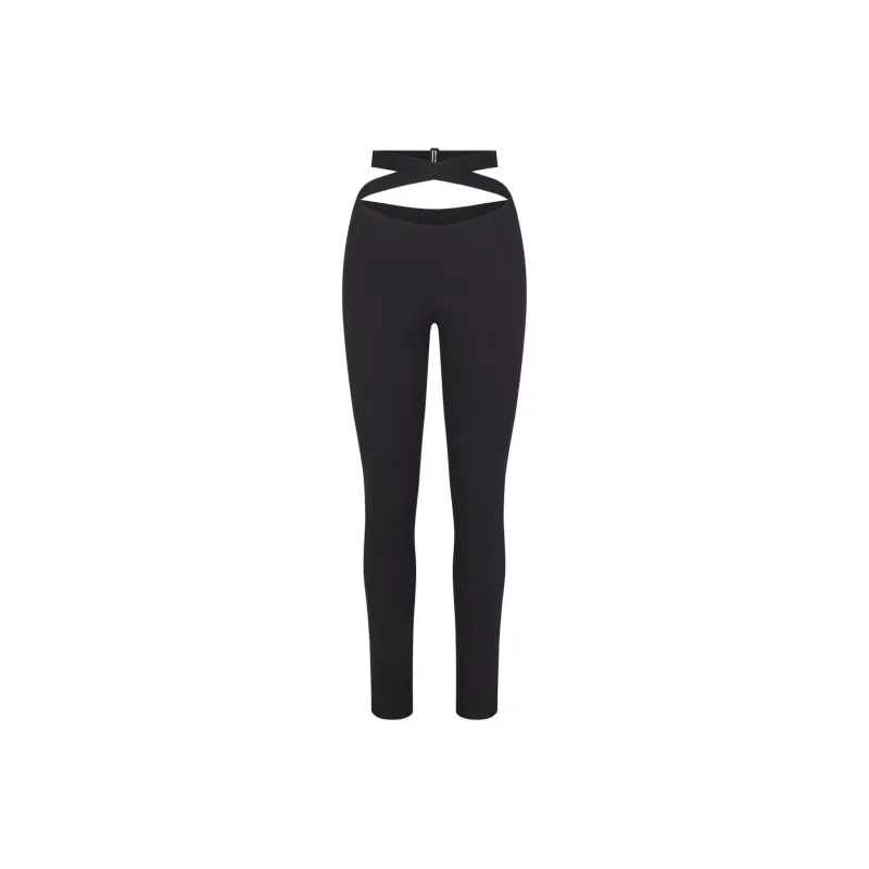 SKIMS FITS EVERYBODY WRAP LEGGING Leggings Women's ONYX/Onyx-0