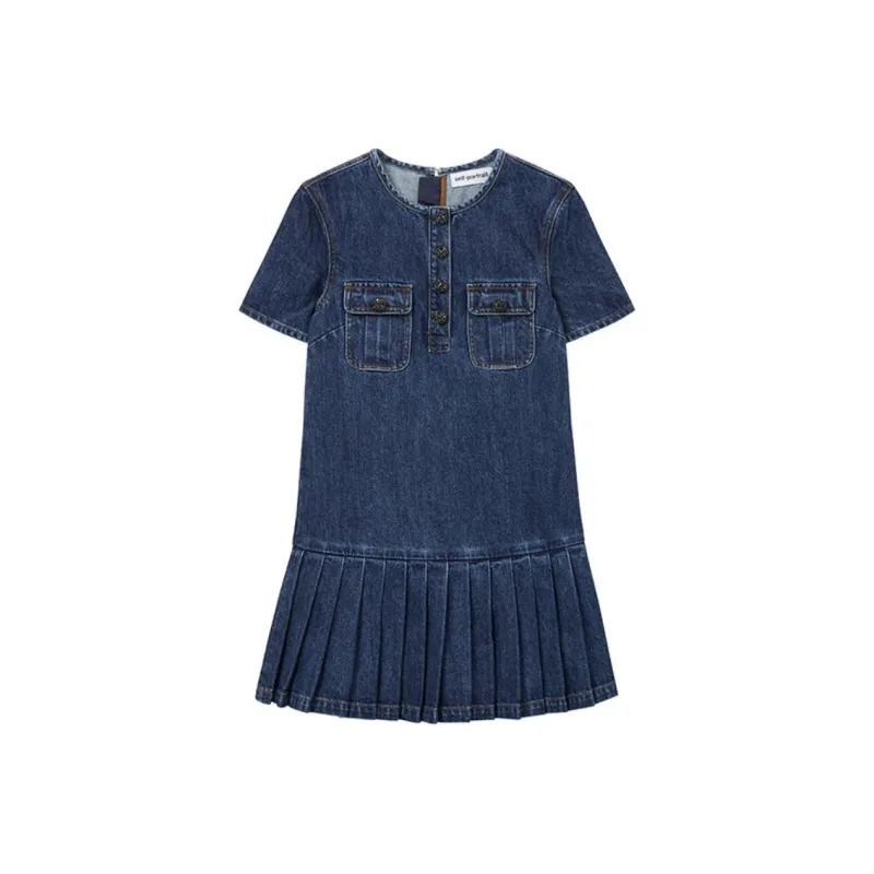 Self portrait Pleated Mini Dress-1
