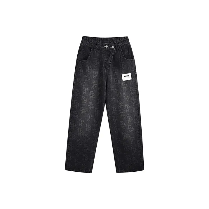 FPMZ Straight Jeans Unisex Black-0