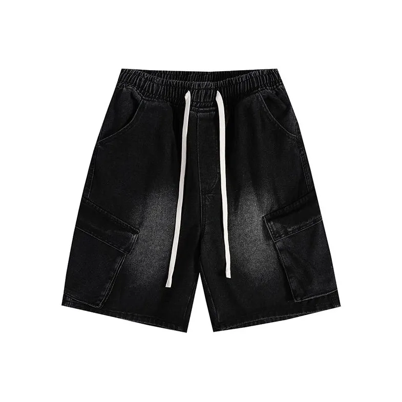 BENGEN Denim Shorts Unisex-4