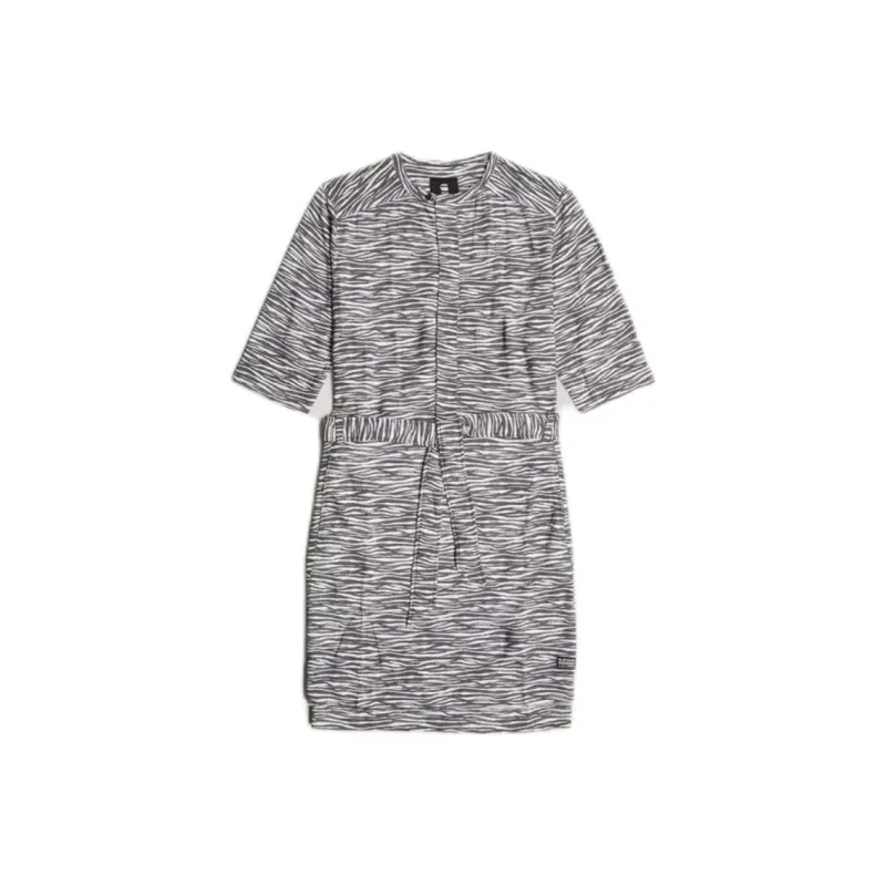 G STAR RAW Long Sleeved Dresses Women's Anti Antique White-0