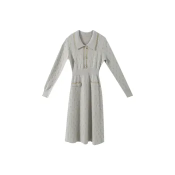 YUMOMO STAR Long Dress Elegant Blue