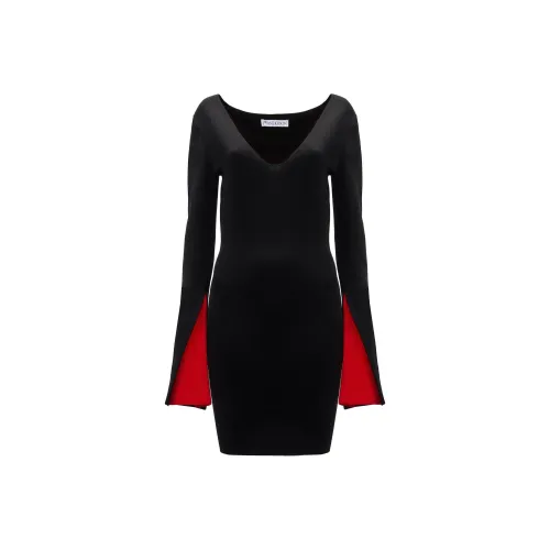 JW Anderson Contrast Cuff Fitted Dress
