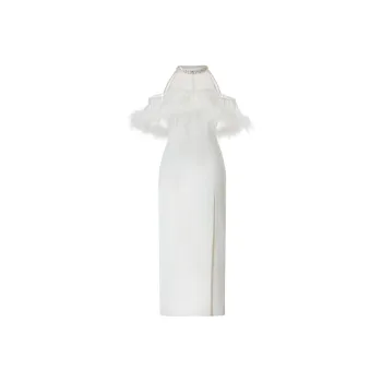 Misi Camii Short Sleeved Dresses Women's White