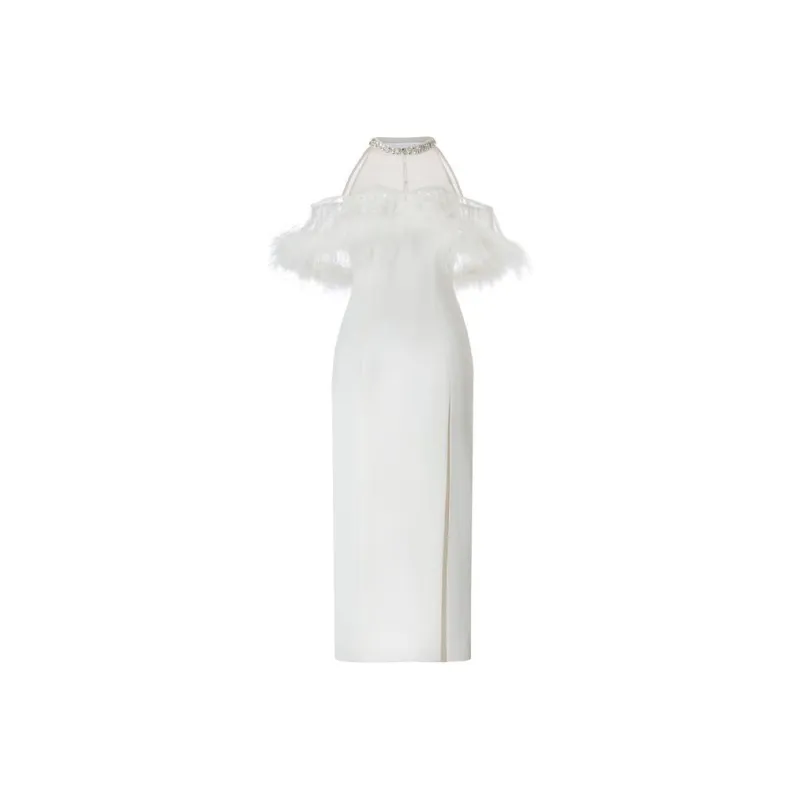 Misi Camii Short Sleeved Dresses Women's White-0