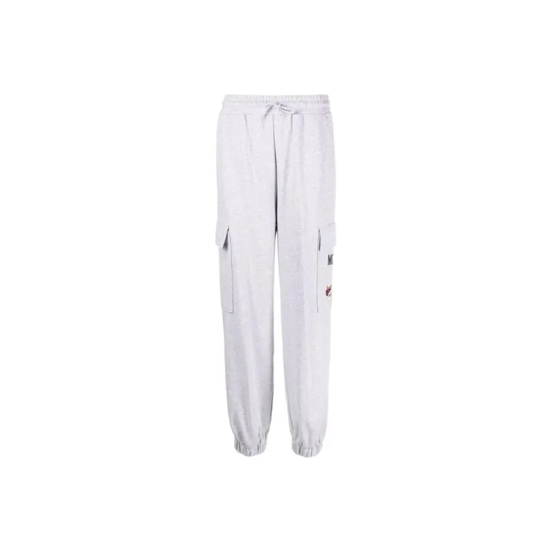 MOSCHINO Knitted Sweatpants Women's Light Gray-0