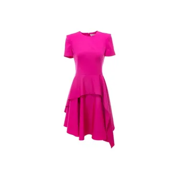 Alexander McQueen Short Sleeved Dress Women's Pink