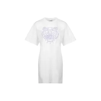 KENZO Short Sleeved Dress Women's White