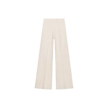 ZARA ZW Series Casual Pants Women's Raw White