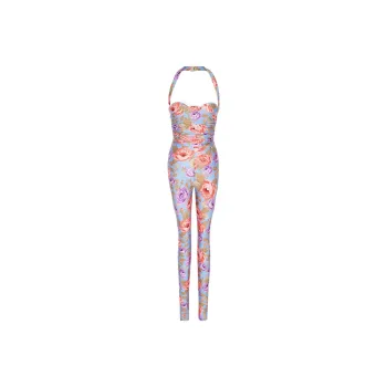 SAINT LAURENT SS22 Jumpsuit Women's Blue