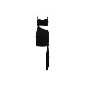OFF-WHITE Vi-Crepe Cut-Out Strapless Mini Dress