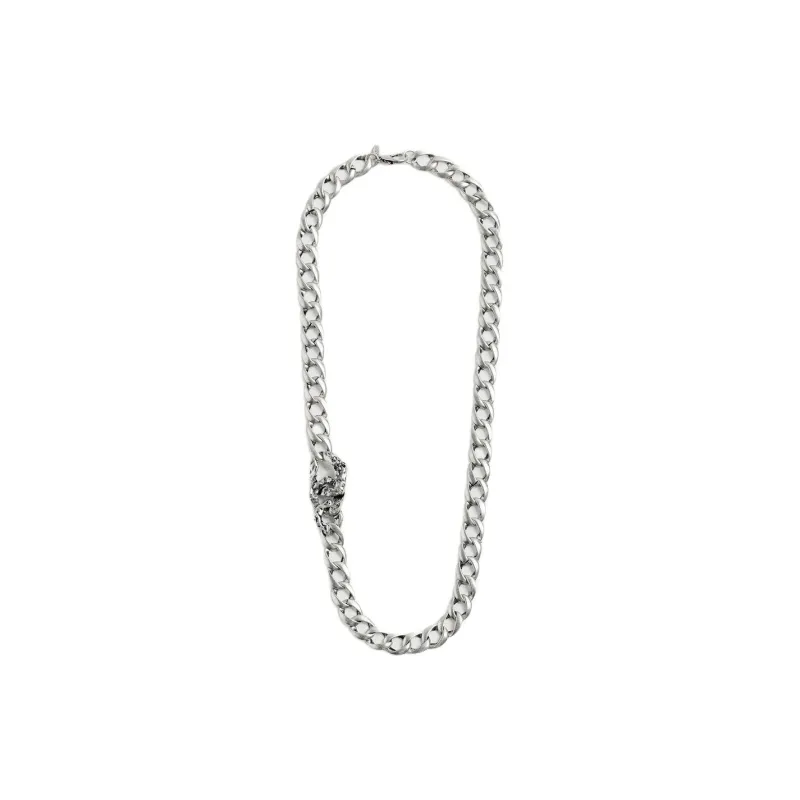 ZARA Metal Necklaces Men's Silver-0