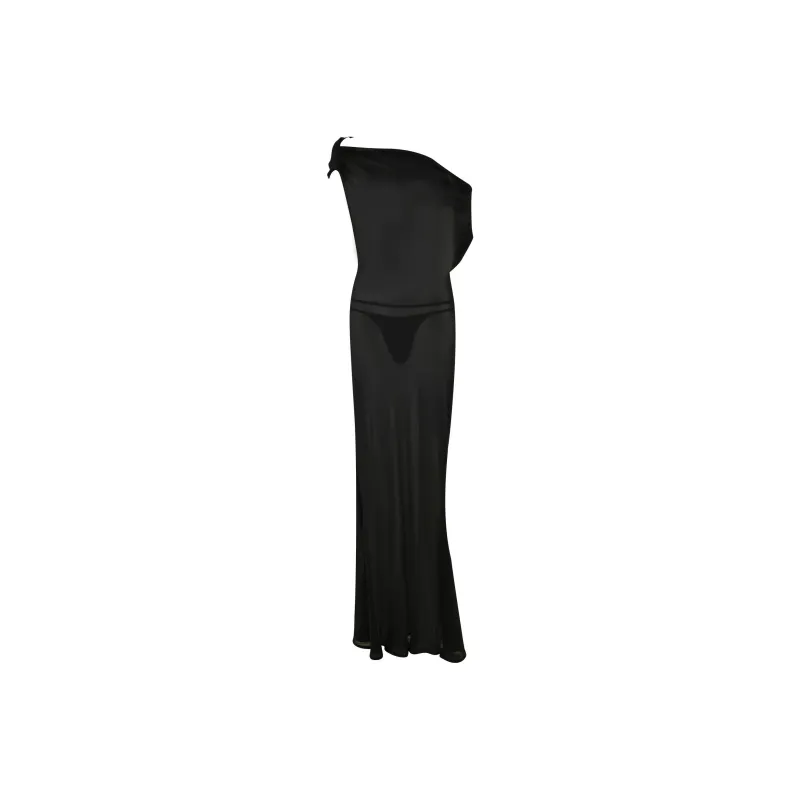 I.AM.GIA KAHLO MAXI DRESS Short-Sleeved Dresses Women's Black-0