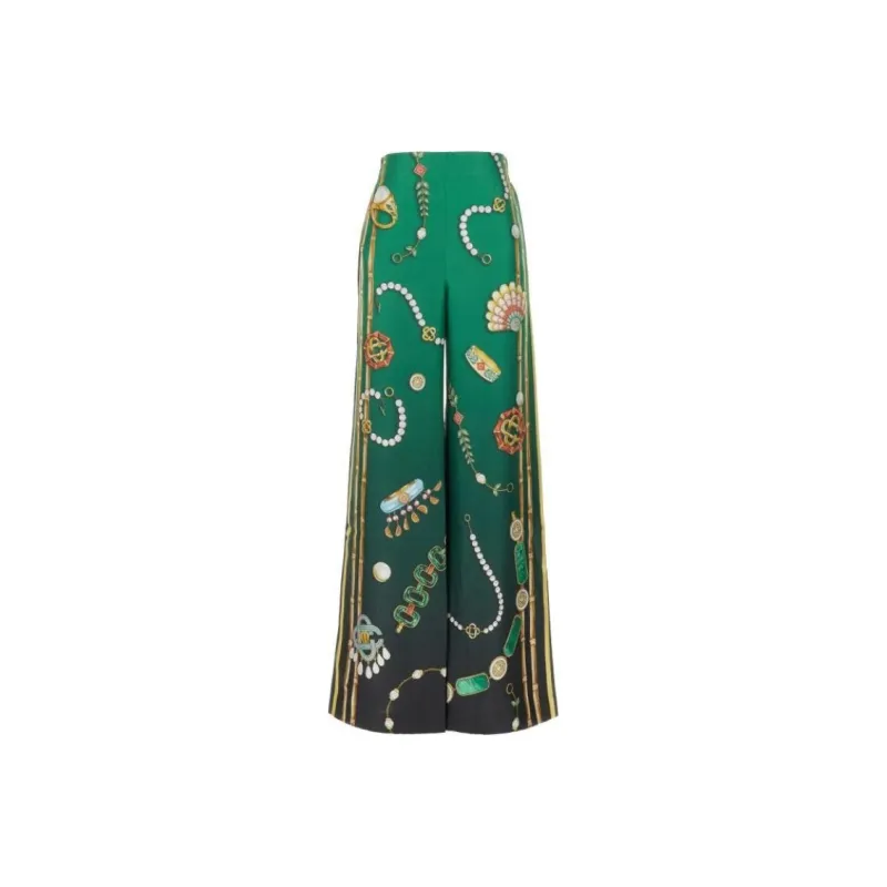 CASABLANCA La Boite A Bijoux Satin Trousers-0