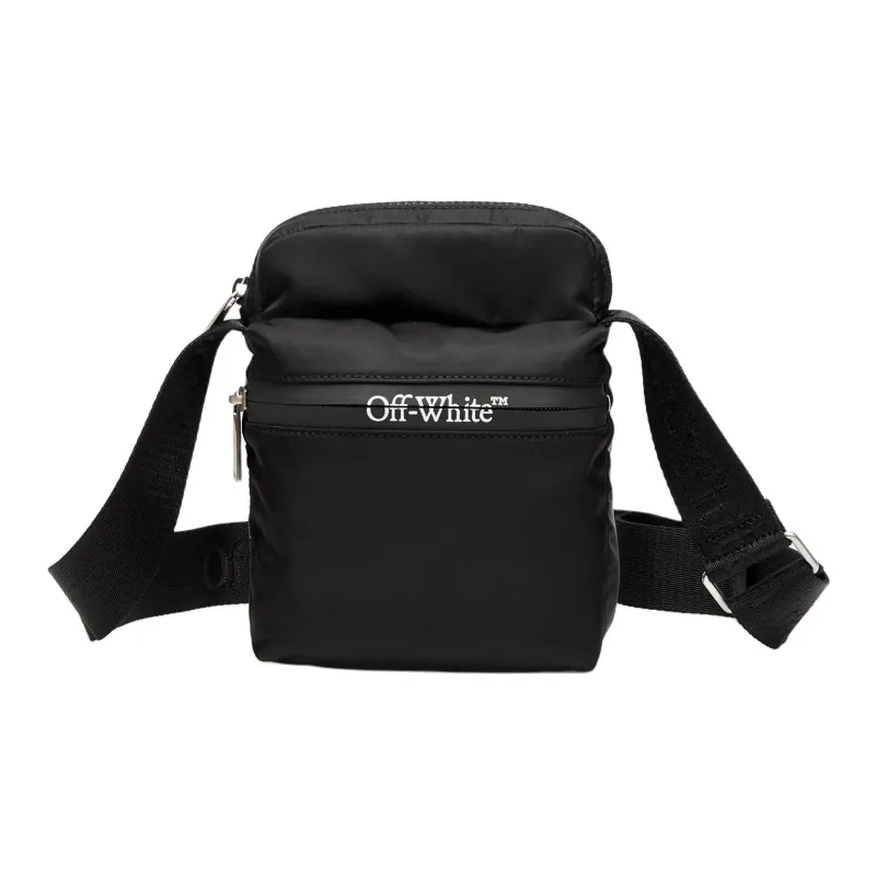 OFF WHITE Polyamide Crossbody Bag Unisex Black-0