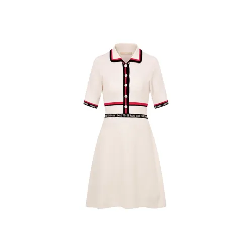 RARE Short Sleeved Dress Women's White