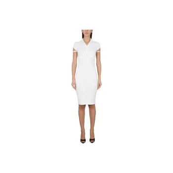 Helmut Lang Cut out Detail Mid length Dress