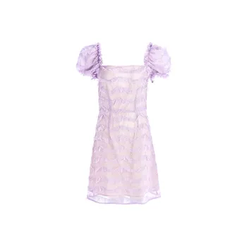 Marie Elie Short-Sleeved Dresses Women's Light Purple