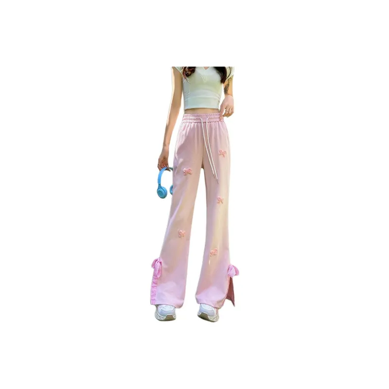 Mu Xiao Xin Casual Pants Women's Pink-2