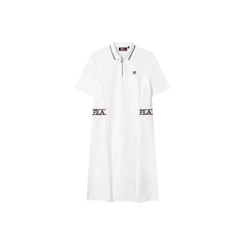 FILA Short Sleeved Dresses Women's Standard White-0