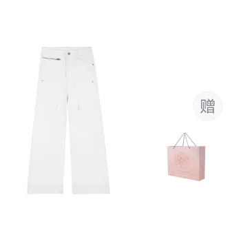 ZAZN Jeans Women's Ecru Shopping Bag Included