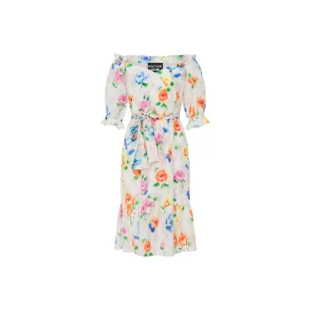 MOSCHINO Floral Pattern Midi Dress
