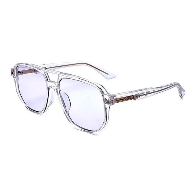 THE OWNER Plate Frame Irregular Shape Sunglasses Unisex-13