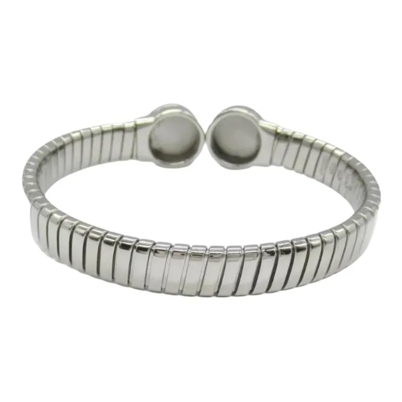 BVLGARI Stainless Steel Bracelets Women's Silver-1