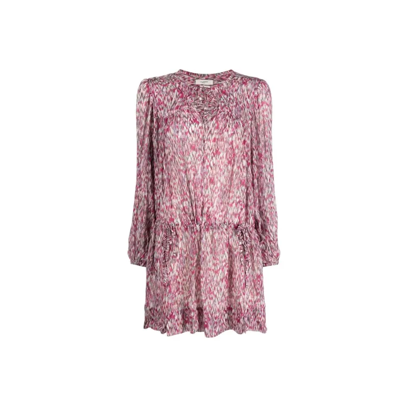 ISABEL MARANT ETOILE Abstract-print Drop-waist Dress-0