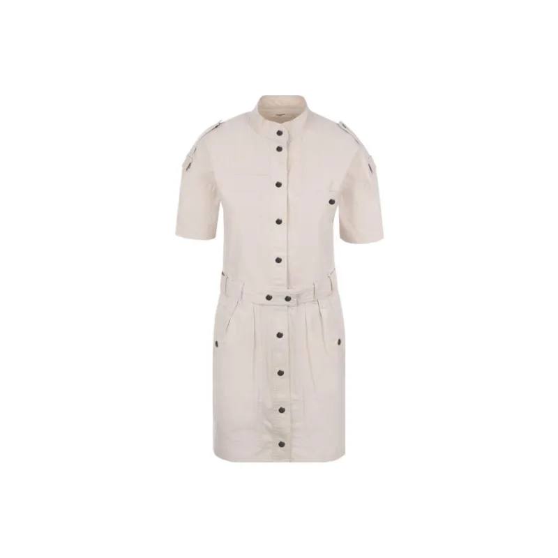 ISABEL MARANT Short Sleeved Dresses Women's Light Umber-0