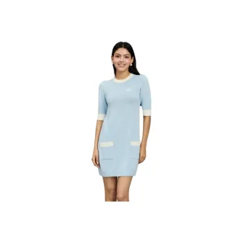Bebe Short Sleeved Dresses Women's Blue White