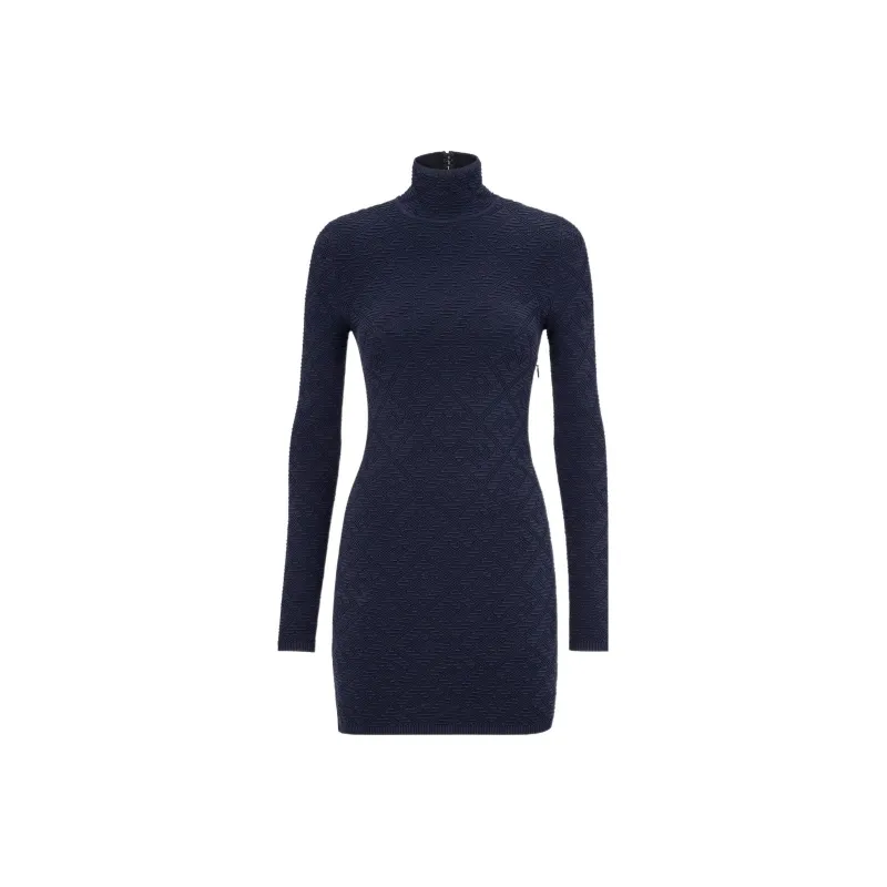 FENDI Long-Sleeved Dresses Women's Blue-0