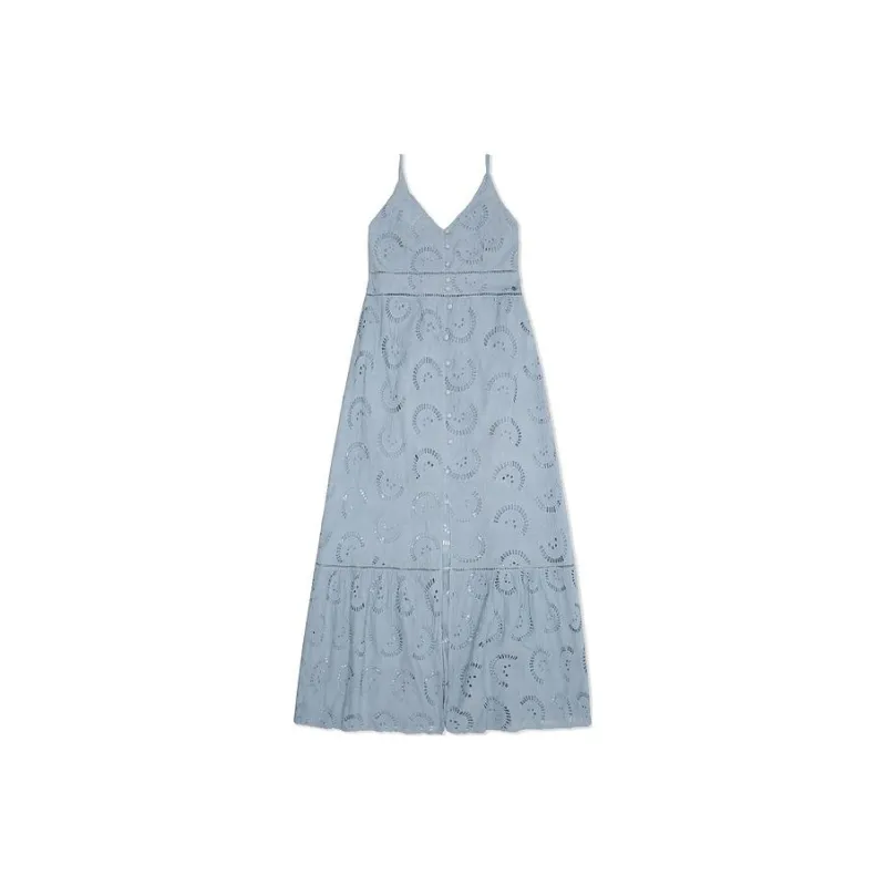 GUESS Slip Dresses Women's Light Blue-0