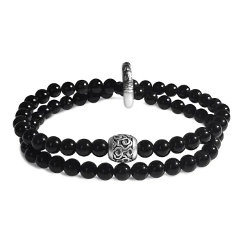 PUTUOSHANWENCHUANG Obsidian Jade Bracelets Unisex