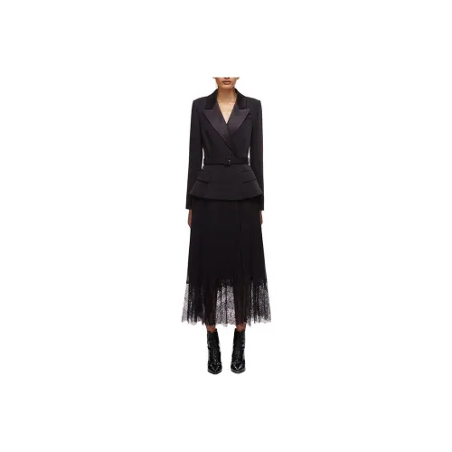 Self portrait Long Sleeved Dress Women's Black