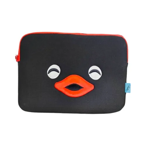 KKV 원단 노트북 가방 Pingu Pout 노트북 가방 · 블랙 남녀공용