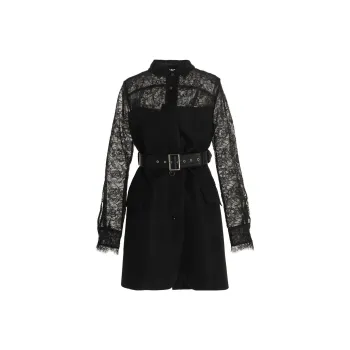 Sacai Long-Sleeved Dresses Women's Black