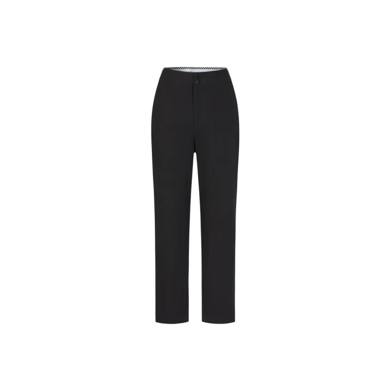 JZ. ANNAKRO Casual Pants Women's Plain Black-0