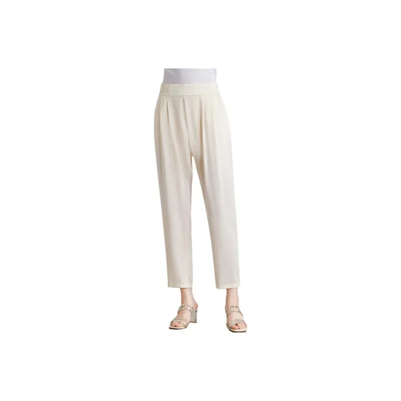 Yi Mengyuan Silk Casual Pants Women's-0