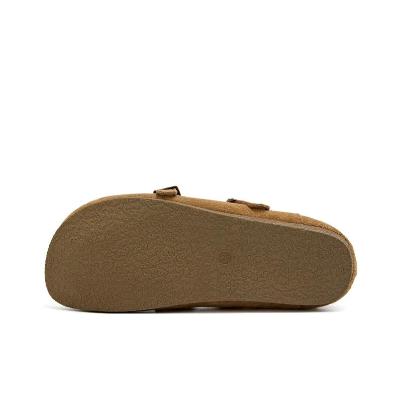 La Chapelle Abrasion Resistant Low Top Birkenstock Shoes Women's Brown-5