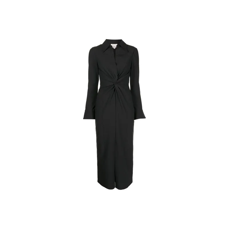 Cinq A Sept Mckenna Twist Midi Shirt Dress-0