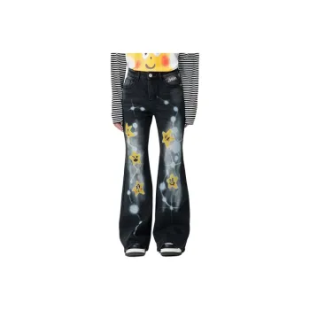 LALABOBO Jeans Women's Black Denim