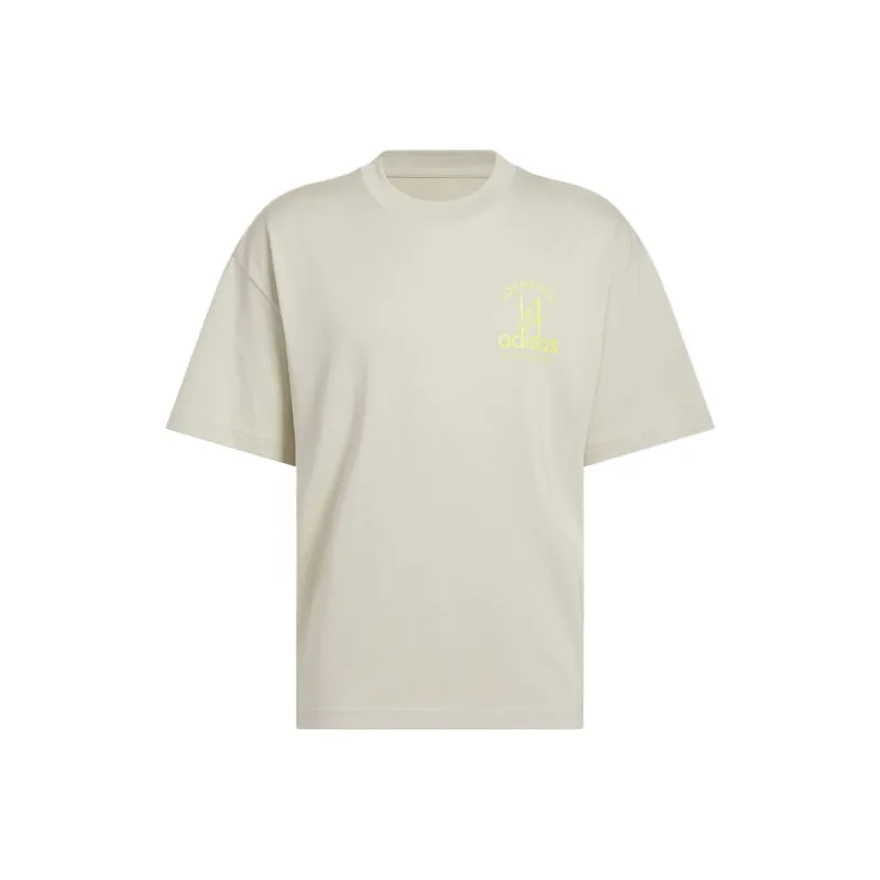 Adidas T Shirts Unisex Beige-0