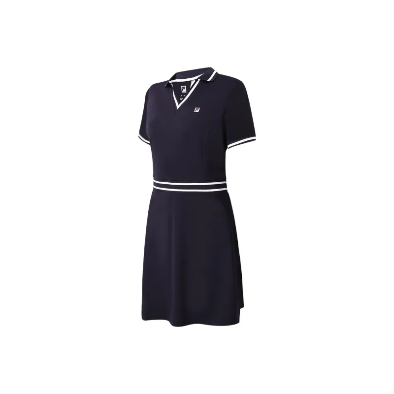 FILA Short Sleeved Dresses Women's Royal Blue-0