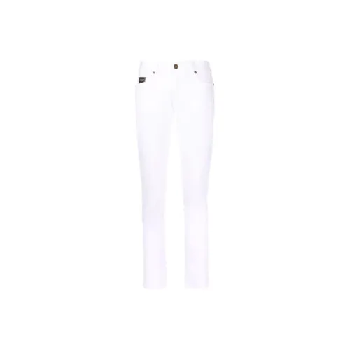 VERSACE JEANS COUTURE SS22 Slim Fit Pants Moderate Jeans Spring And Autumn Women's White