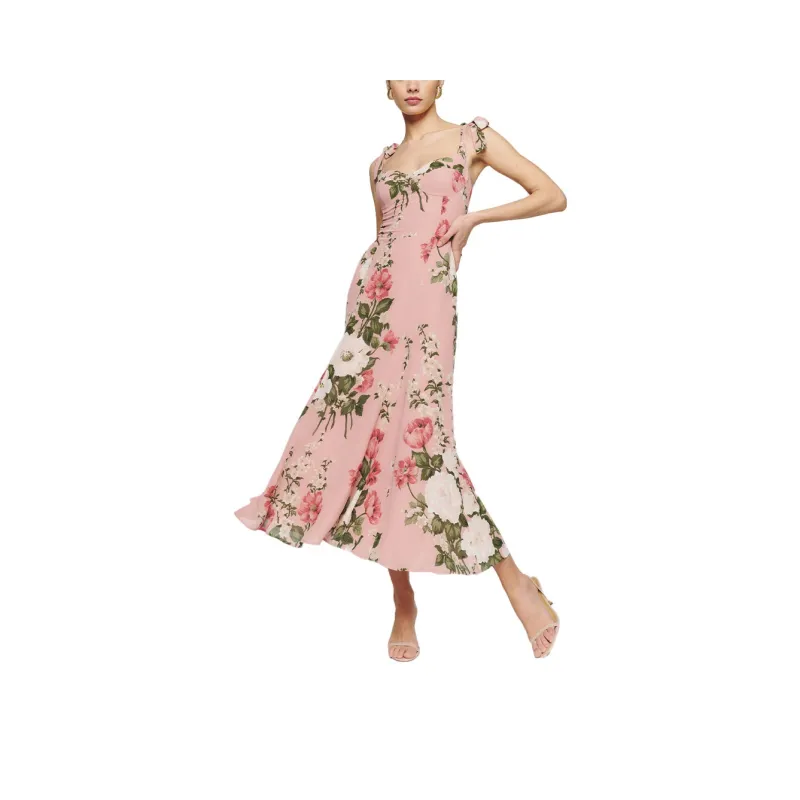 REFORMATION Slip Dresses Women's Rose Garden/Rose Garden Color-0
