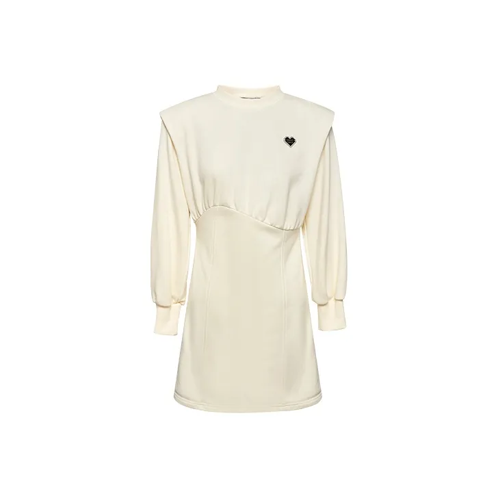 TAMMY TANGS A Line Skirt Dress Apricot-0