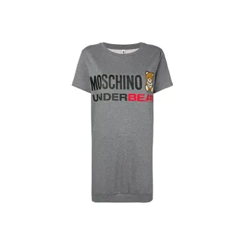 MOSCHINO Short Sleeved Dresses Women's Gray